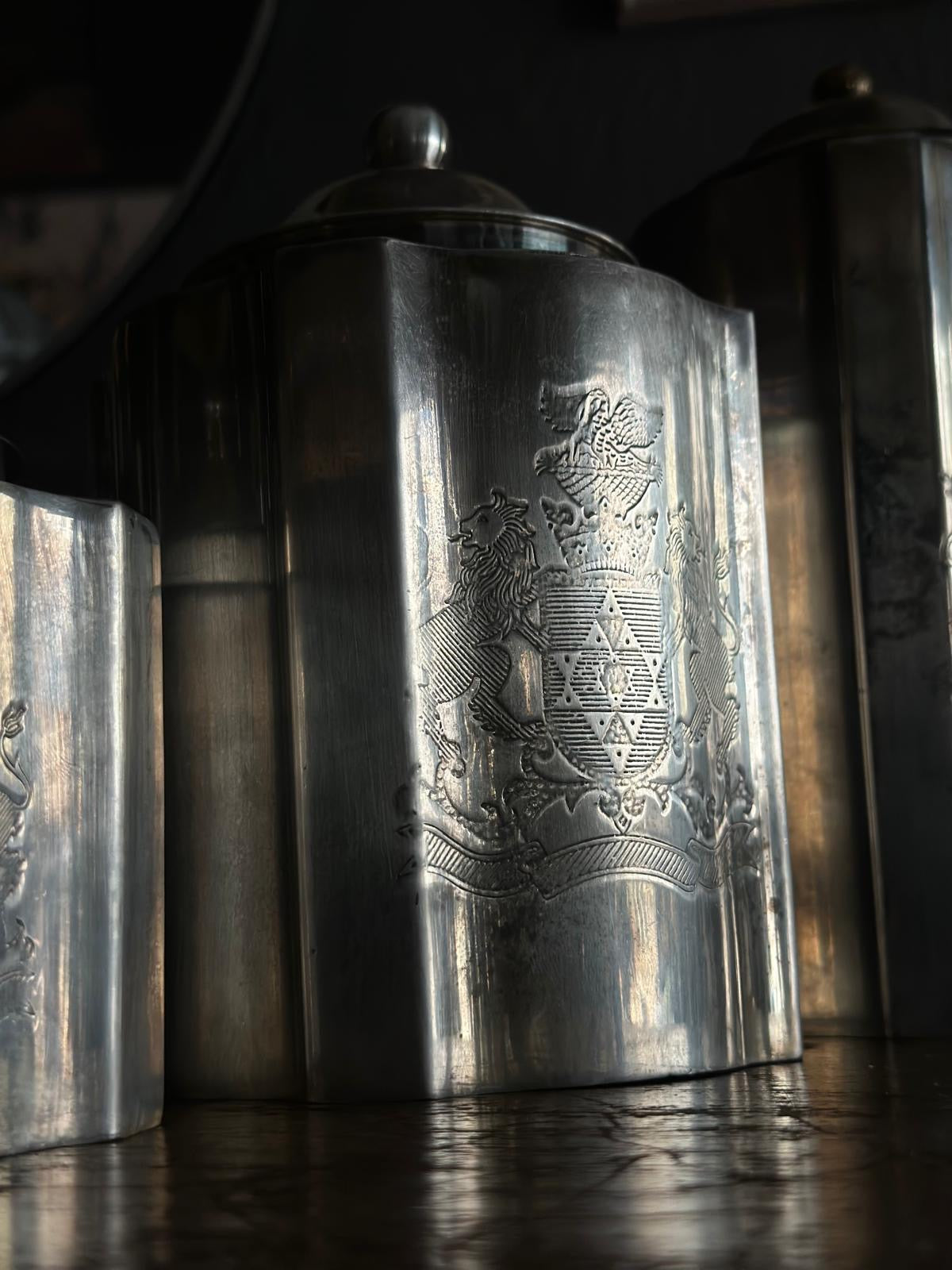 3'lü Armalı Metal Saklama Kabı Seti