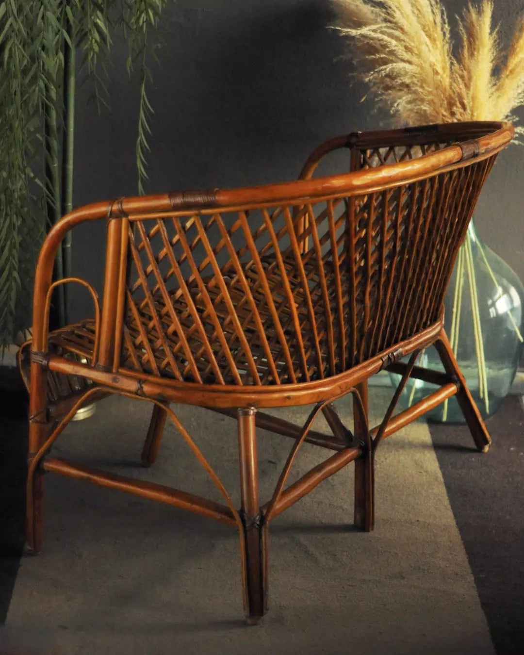 Vintage Rattan Koltuk detay görseli 4