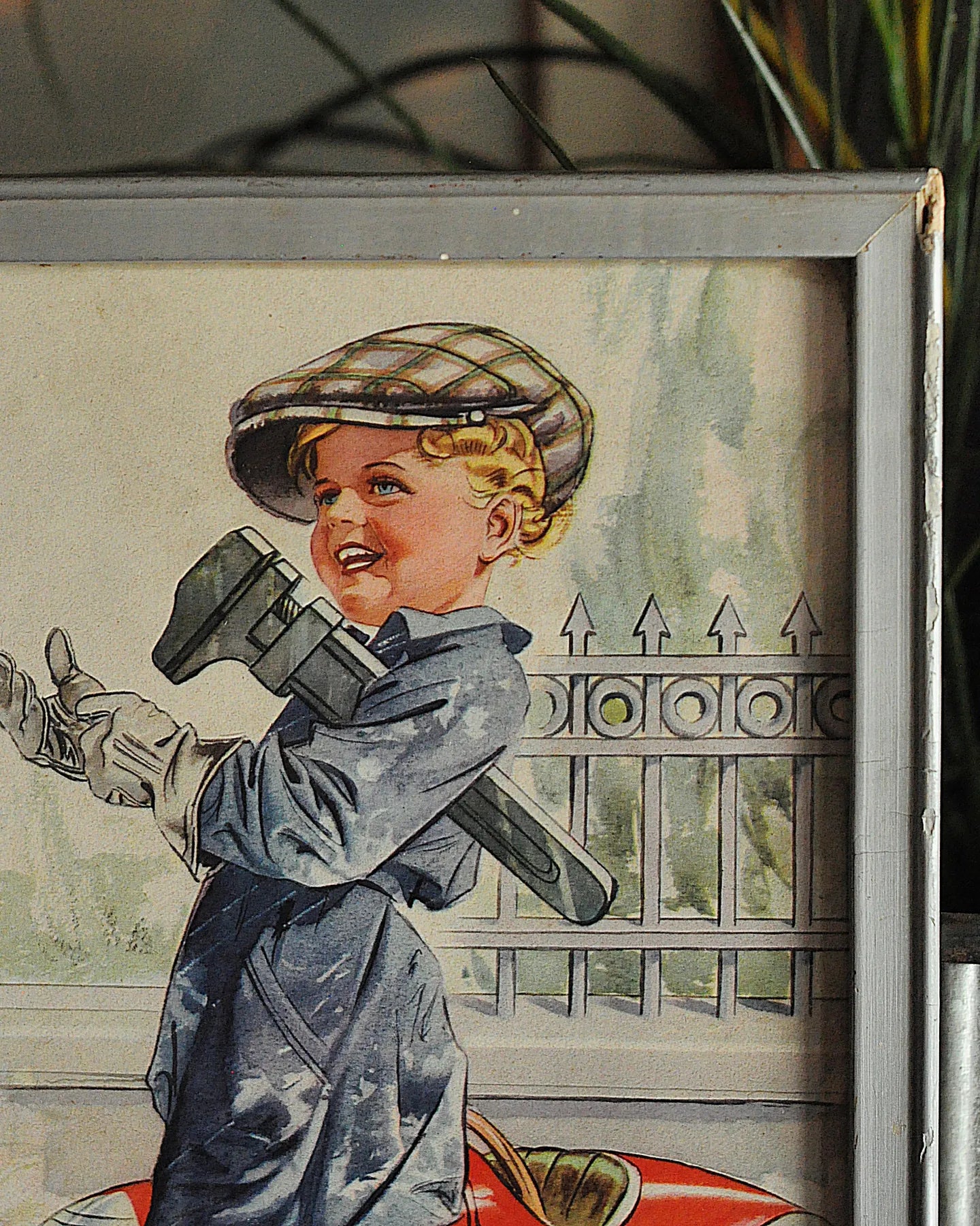 Vintage Baskı Tablo detay görseli 2