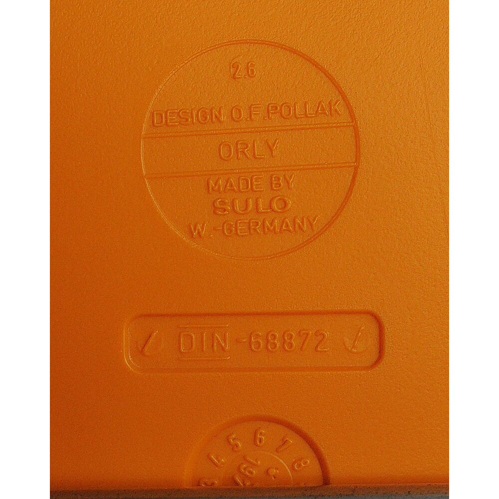 1977 Pollak, Orly Chair, Turuncu Sandalye