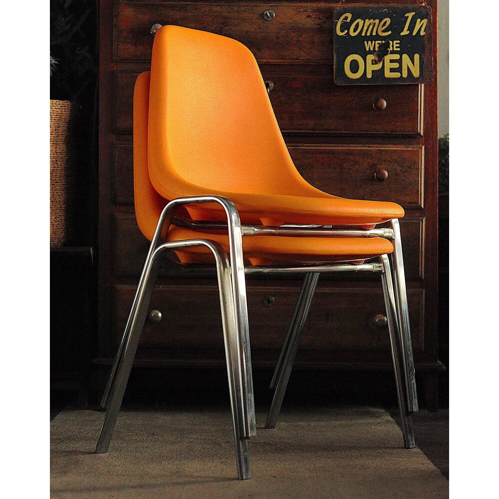 1977 Pollak, Orly Chair, Turuncu Sandalye
