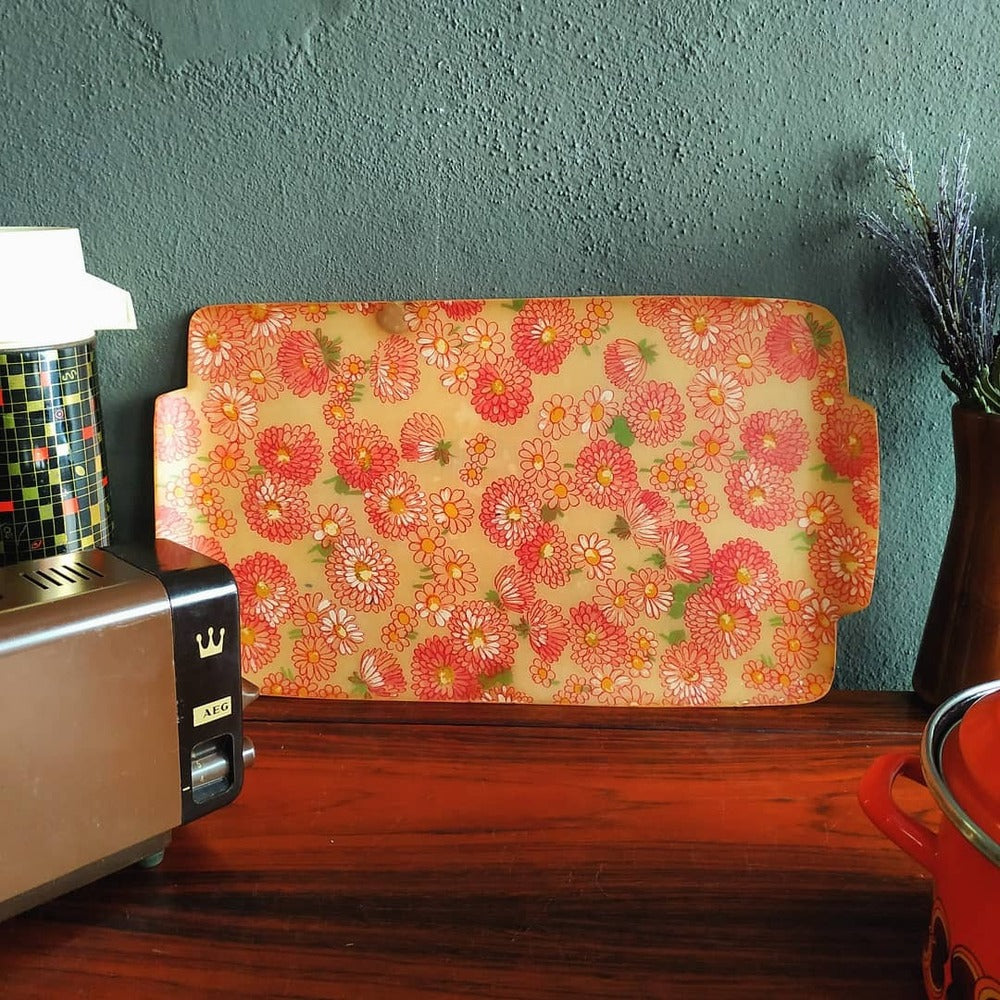 Vintage Fiberglas Servis Tepsisi