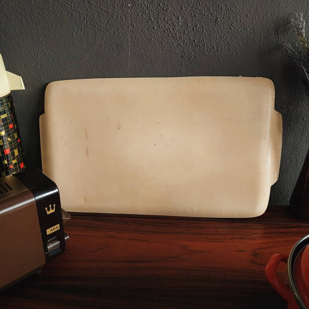 Vintage Fiberglas Servis Tepsisi