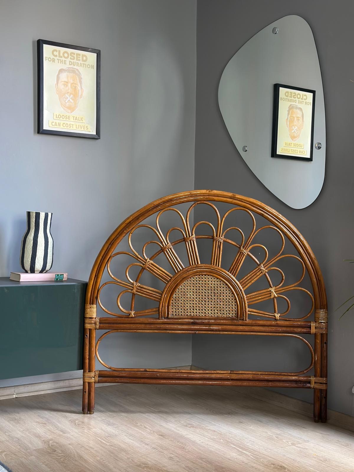 Rattan Yatak Başlığı