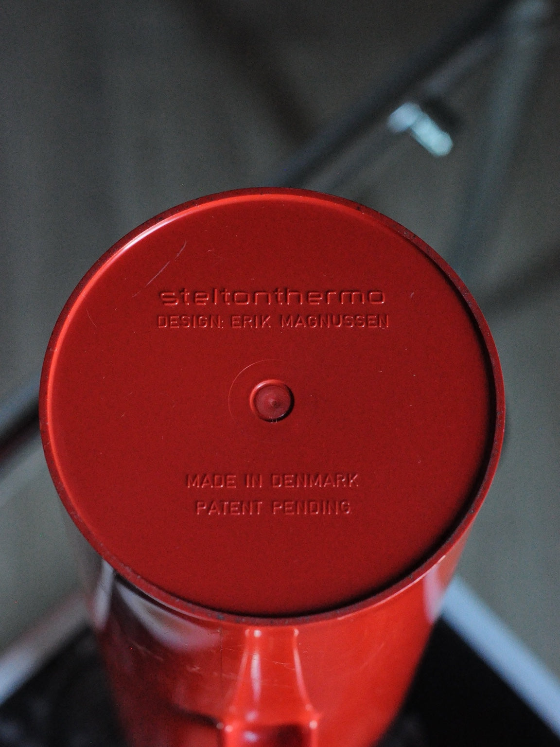 Stelton thermo Erik Magnussen Made in Denmark Patent Pending damgası