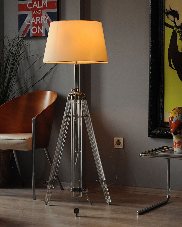 Eichholtz Lucite Tripod Lambader