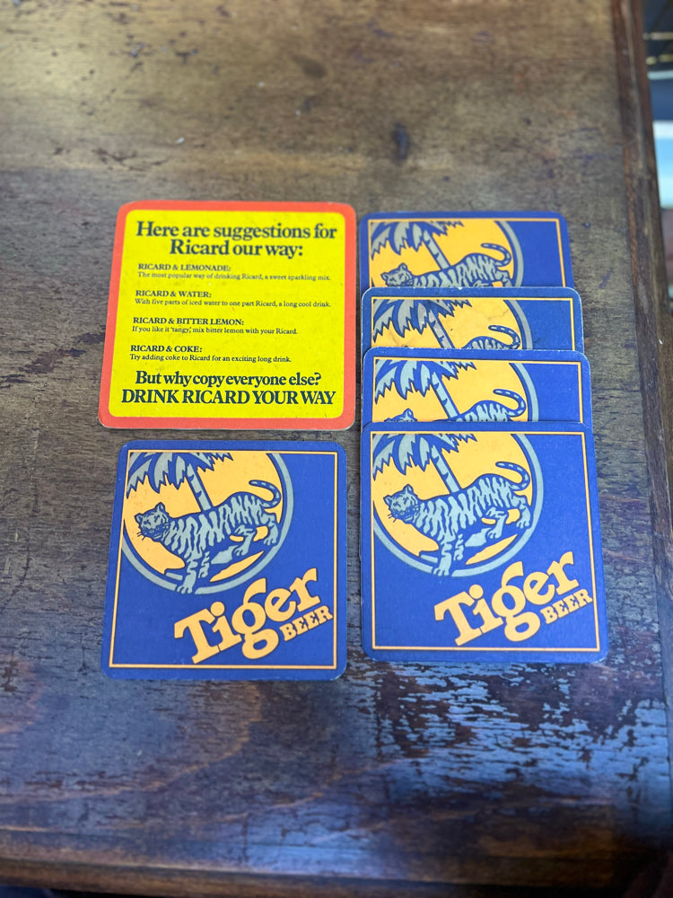 Vintage Bira Bardak Altlıkları