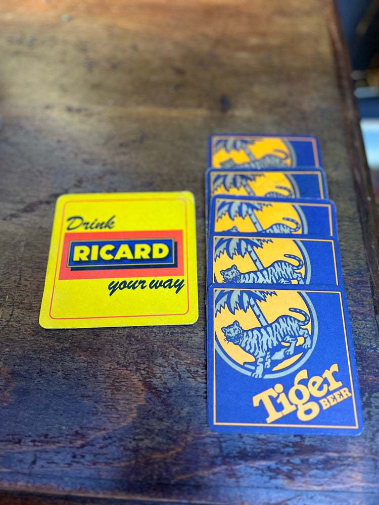 Vintage Bira Bardak Altlıkları