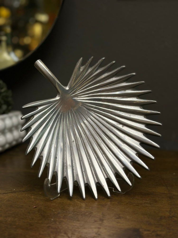 Vintage Palm Leaf Alüminyum Kase