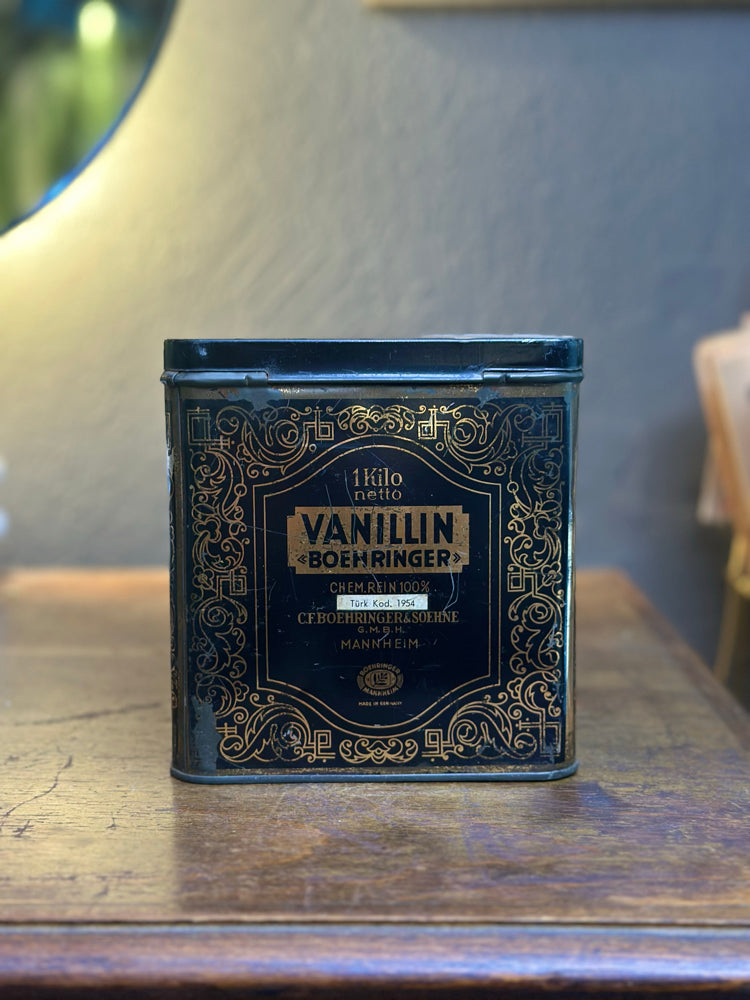 Vintage Teneke Vanilya Kutusu