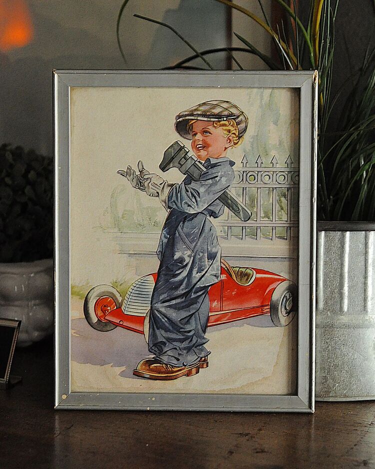 Vintage Baskı Tablo