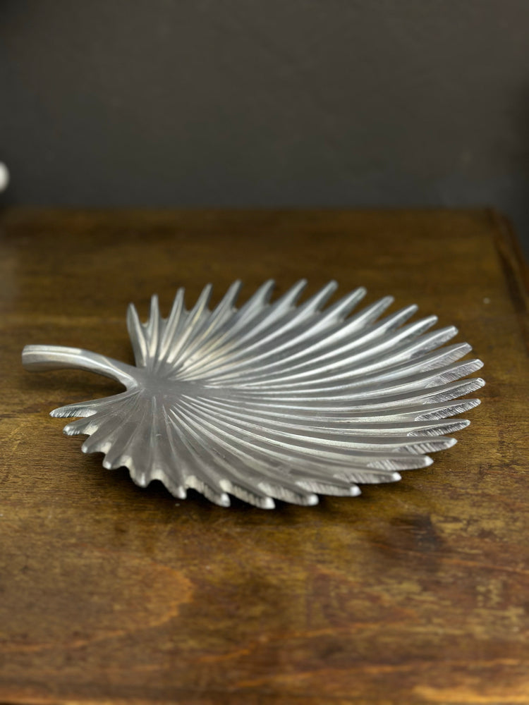 Vintage Palm Leaf Alüminyum Kase