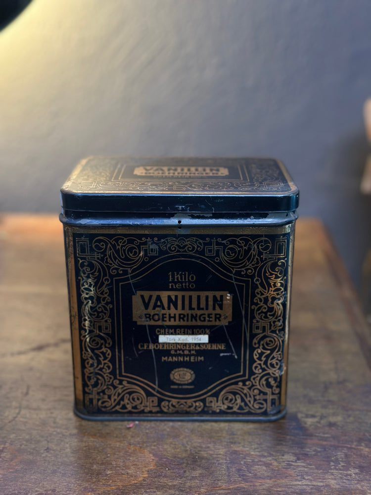 Vintage Teneke Vanilya Kutusu